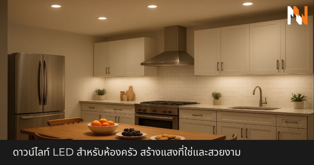 ดาวน์ไลท์ LED สำหรับห้องครัว สร้างแสงที่ใช่และสวยงาม