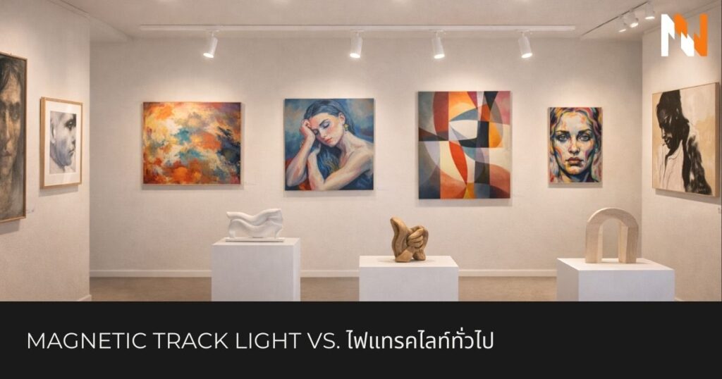 Magnetic Track Light vs. ไฟแทรคไลท์ทั่วไป
